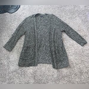 Black and white chunky cardigan